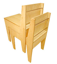 stacking playwood chair